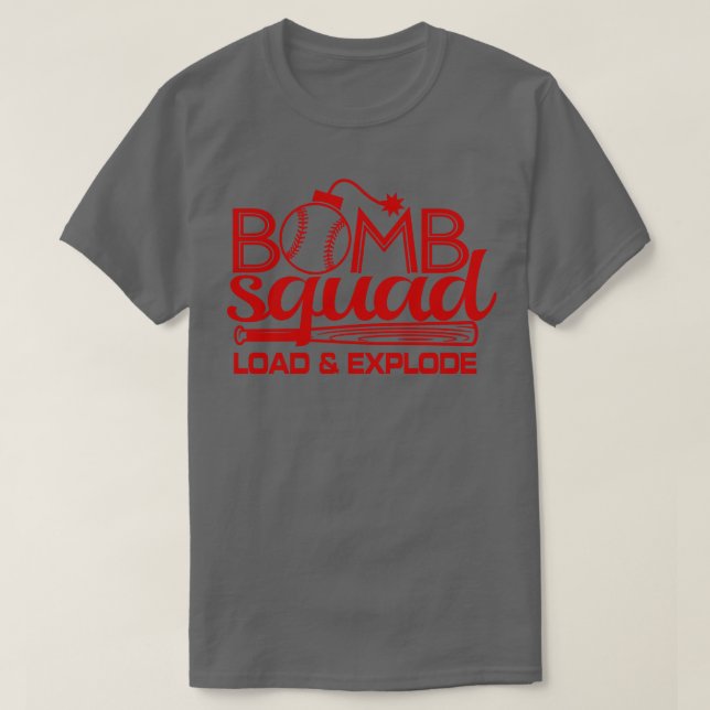 T-shirt Club Dinger de base-ball Softball Bomb (Design devant)