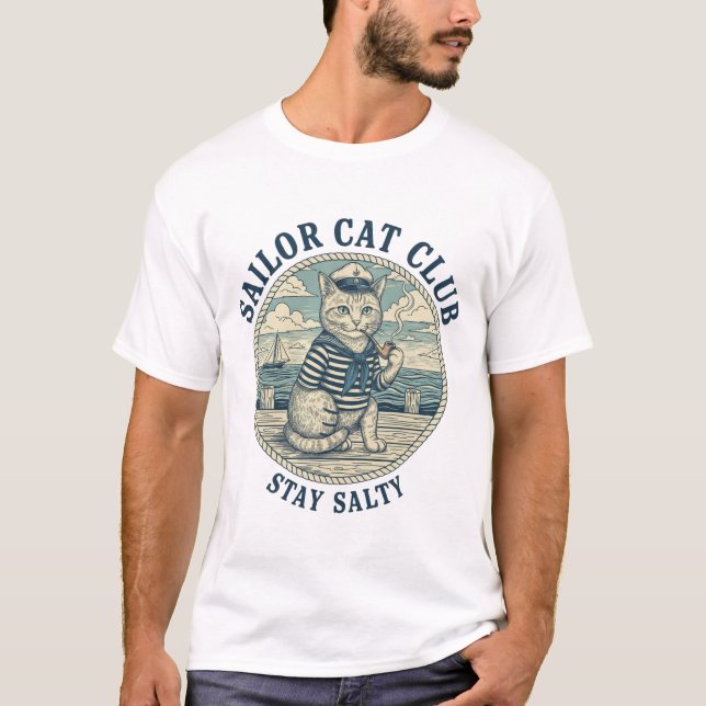 T-shirt Club du chat marin (Devant)