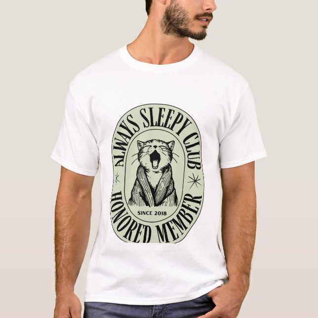 T-shirt club endormi (Devant)