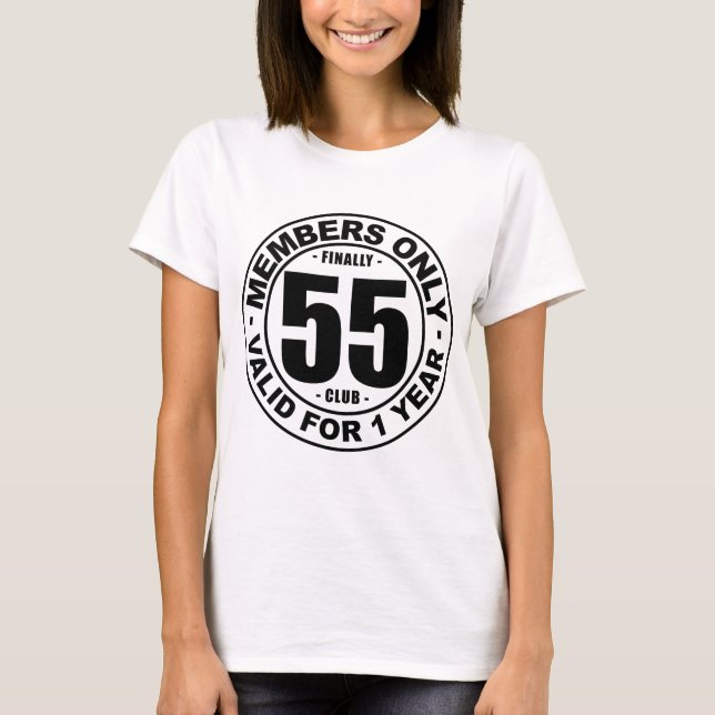 T-shirt Club enfin 55 (Devant)