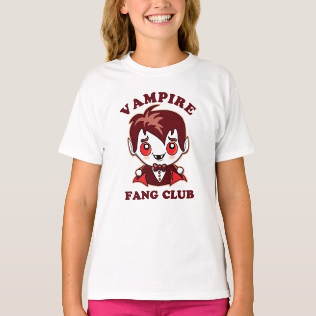 T-shirt Club Fang | Pun Drôle Et Vampire Mignons (Devant)