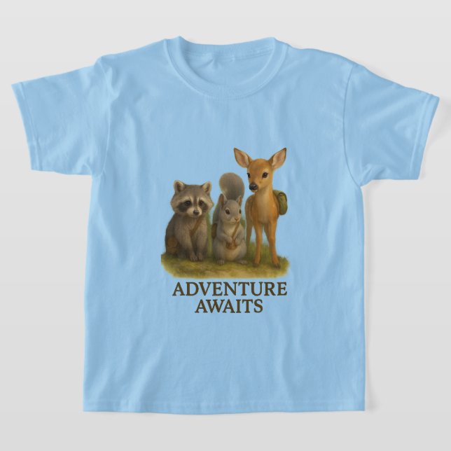 T-shirt Club Jeunes Criters Tee #1 - "Adventure Await" (Poser)