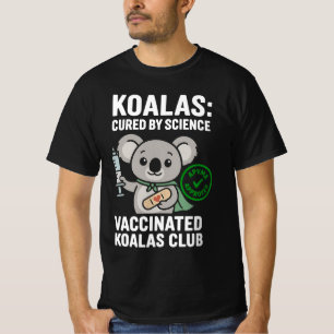 T-shirt Club Koalas vacciné   Joli dessin animé Koala   Sc