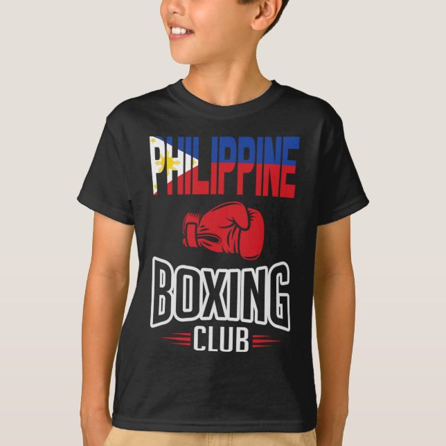 T-shirt Club philippin de boxe drapeau (Devant)
