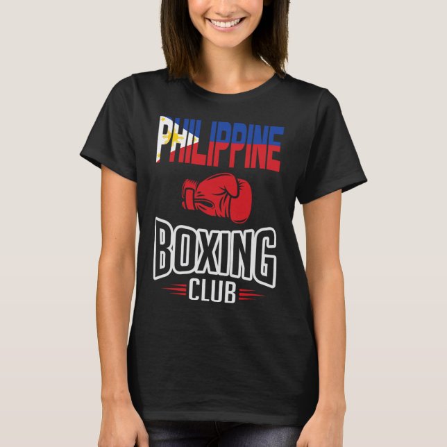 T-shirt Club philippin de boxe drapeau (Devant)