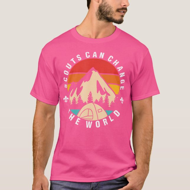 T-shirt Club Scouting Mountain Camp Randonnée de camping e (Devant)