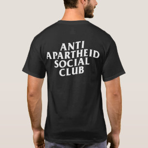 T-shirt Club Social Anti-Apartheid Front & Back