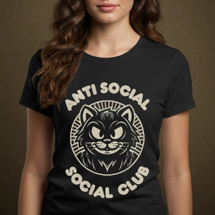T-shirt Club social anti-social