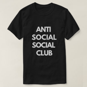 T-shirt Club social antisocial