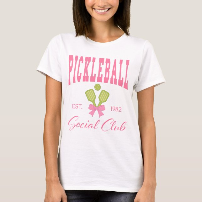 T-shirt Club Social Cute Pickleball (Devant)