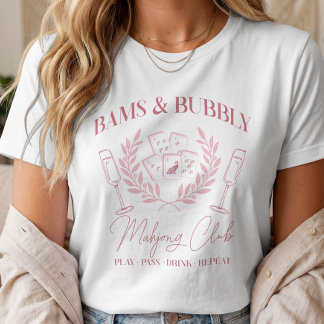 T-shirt Club social de mahjong Bams et pétillant
