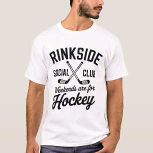 T-shirt Club Social Rinkside Vibe Rétro Hockey sur Glace