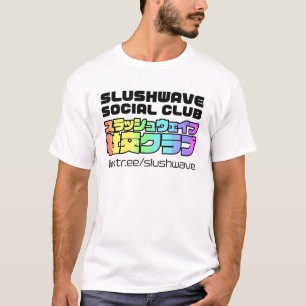 T-shirt Club social Slushwave Carré sur Light LogoJr
