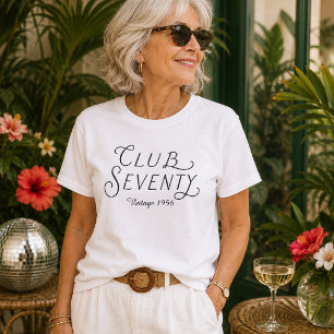 T-Shirt Club Soixante-Dix Anniversaire Vintage