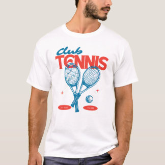 T-shirt Club Tennis Vintage | Design Racket Rétro