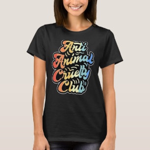 T-shirt Club véganisme anti-cruauté envers les animaux Mod