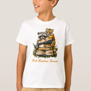 T-shirt Club vintage de livres de bois