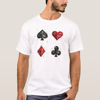 T-shirt Clubs de diamants de coeurs de pelles