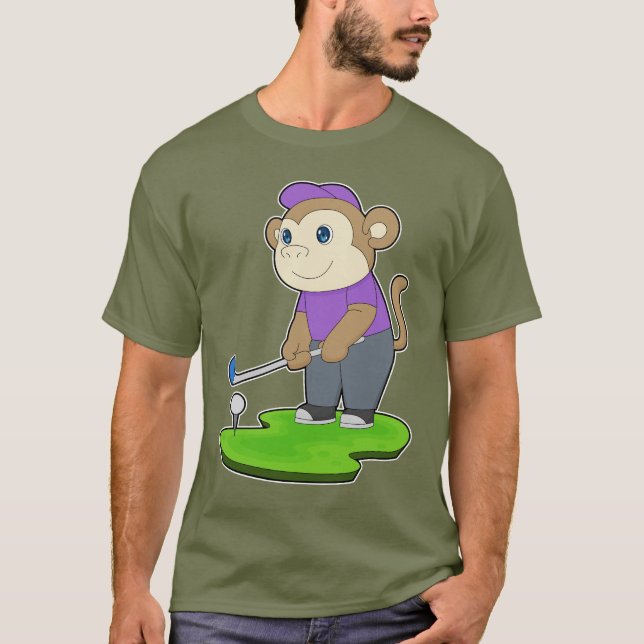 T-shirt Clubs de golf Monkey Golf (Devant)