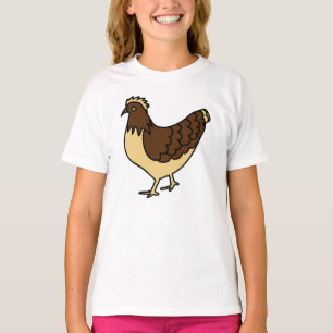 T-shirt Cluck & Calm- Art du poulet tiré à la main