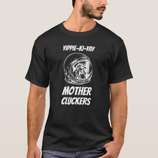 T-shirt Clucker pour mère spatiale (Devant)