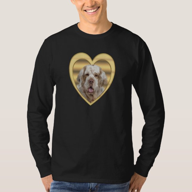 T-shirt Clumber Spaniel  Dog Heart  Spaniel  Clumber Spani (Devant)