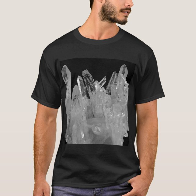 T-shirt Cluster Crystal Energy Quartz (Devant)
