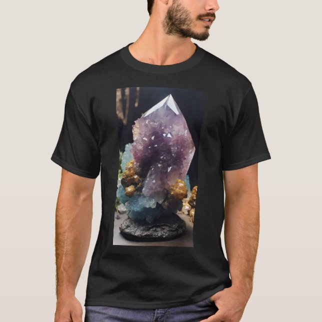 T-shirt Cluster de cristal mystique (Devant)
