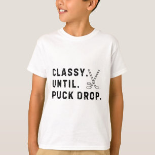 T-shirt Cly jusqu'à la saison de hockey à la mise au jeu j