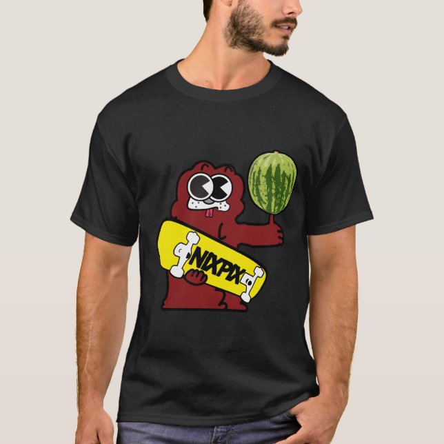 T-shirt Clyde avec le logo de pastèque et de planche à (Devant)