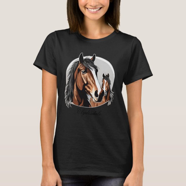 T-shirt Clydesdale féminin (Devant)