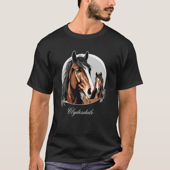 T-shirt Clydesdale Horse (Devant)