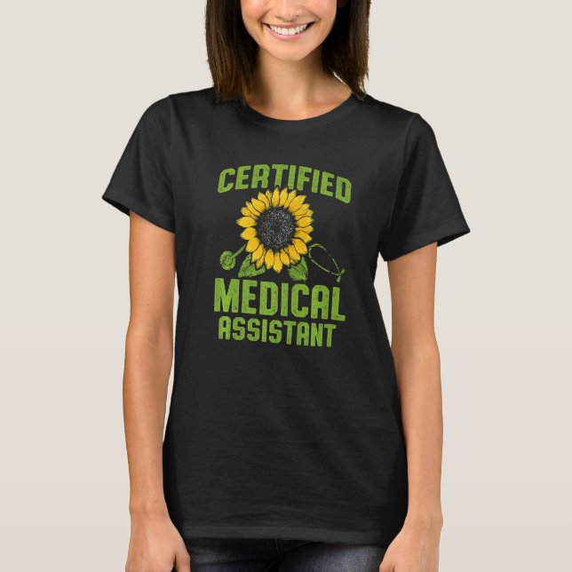 T-shirt CMA Certified Medical Assistant Set Goal Assisting (Devant)