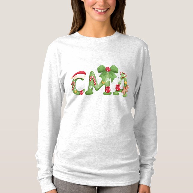 T-shirt CMA Christmas Sweatshirt | Certified Medical Asst. (Devant)