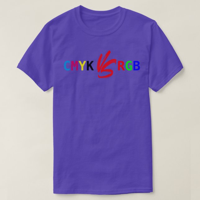 T-shirt CMJN contre RVB (Design devant)