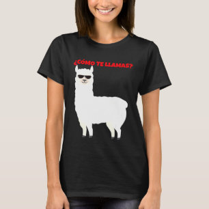 T-shirt Cmo Te Llamas Llamacorn espagnol Alpaca