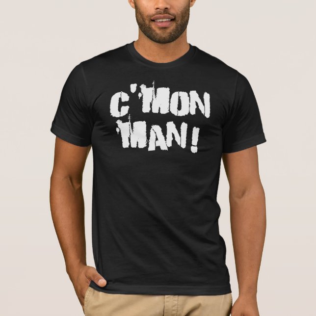 T-shirt C'mon homme !  Blanc (Devant)