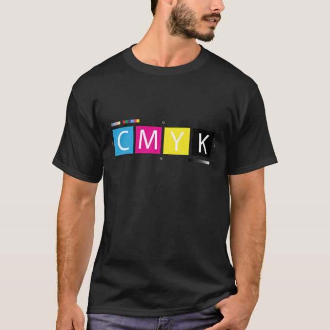 T-shirt CMYK pré-compriment des couleurs (Devant)