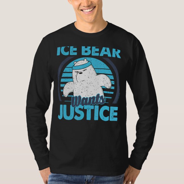 T-shirt CN Nous Ours Nus Ours Ice Bear Veut Justice (Devant)