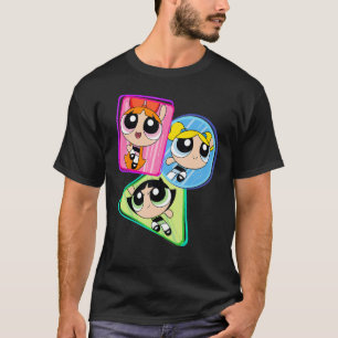 T-shirt CN The Powerpuff Girls Trio Action Shot