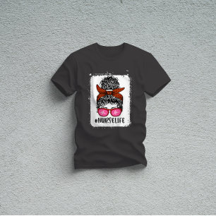 T-shirt CNA Life Chignon Décoiffé CnaLife - Cadeau Pour In