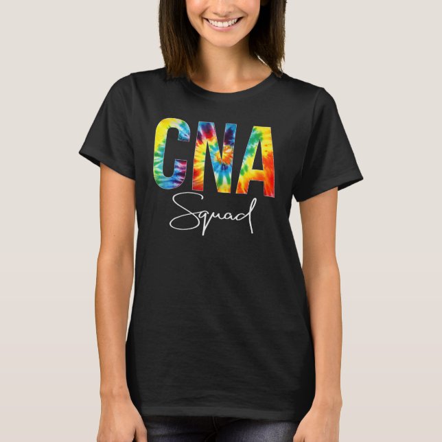 T-shirt CNA Squad Appreciation Day Tie Dye For Women For W (Devant)