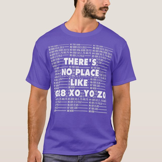 T-shirt CNC Machinist I Funny CAD G28 Opérateur GCode (Devant)