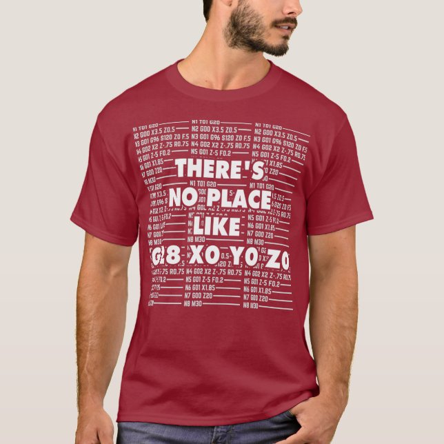 T-shirt CNC Machinist I Funny G28 Opérateur Programmer (Devant)