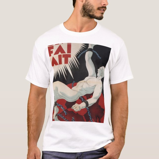 T-shirt CNT. FAI. 1937) affiches de _Propaganda d'AIT ( (Devant)