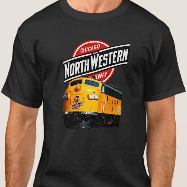 T-shirt CNW Chicago North Western Railway Yellow Diesel (Créateur téléchargé)