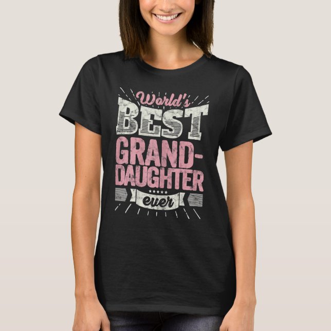T-shirt Co Ol Grandgirl World de la meilleure grande fille (Devant)