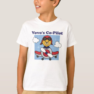 T-shirt Co-pilote Vovo - avion mignon