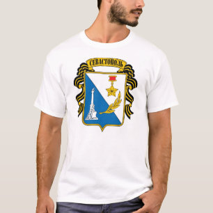 T-shirt COA de ville de Sébastopol, Crimée, Uktaine