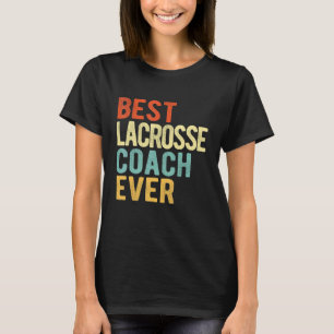 T-shirt Coa d'équipe vintage Best Lacrosse Coach Ever Lacr